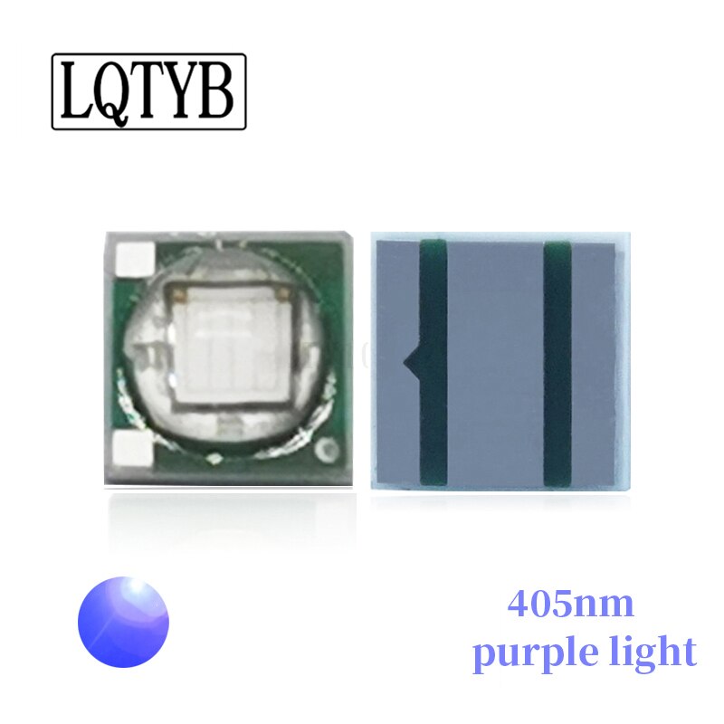 XPE3535 고출력 SMD LED 램프 비즈 퍼플 라이트 램프 비즈 400-405nm 퍼플 라이트 UV 경화형 네일 아트 램프 비즈